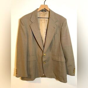 Wynbrooke Younkers Tan Blazer Suit Jacket Mens Size 42 Vintage Made in USA